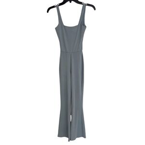 T|S By Thrive Women's Flare Leg Active Jumpsuit Blue Gray Women's Size XS Yoga